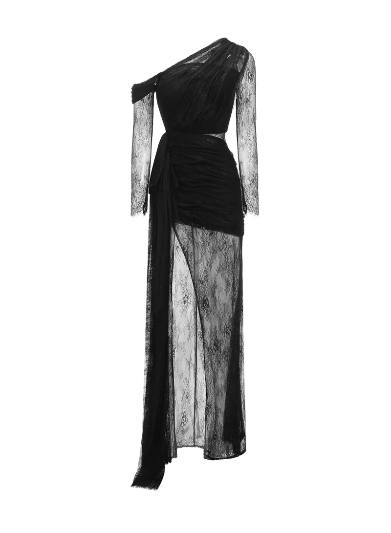 Bella Barnett Hunter One Shoulder Slit Maxi Dress